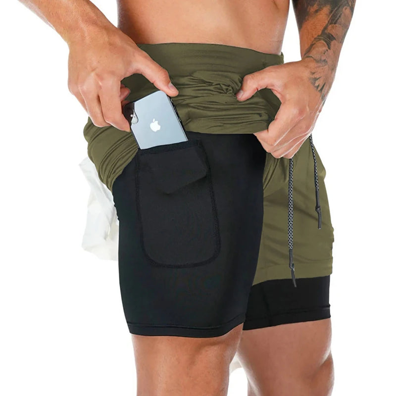 Shorts Para Treino 2 em 1 Esporte Air Effect