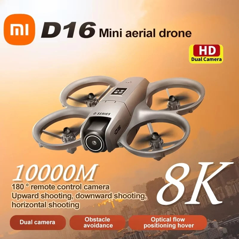Mini Drone Xiaomi D16 – Câmera Dupla 8K, Wi-Fi 5G FPV e Tecnologia de Voo Inteligente