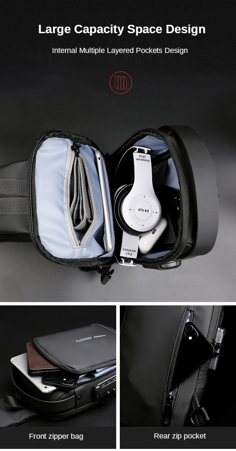 Mochila com Senha - USB - Slim Bag